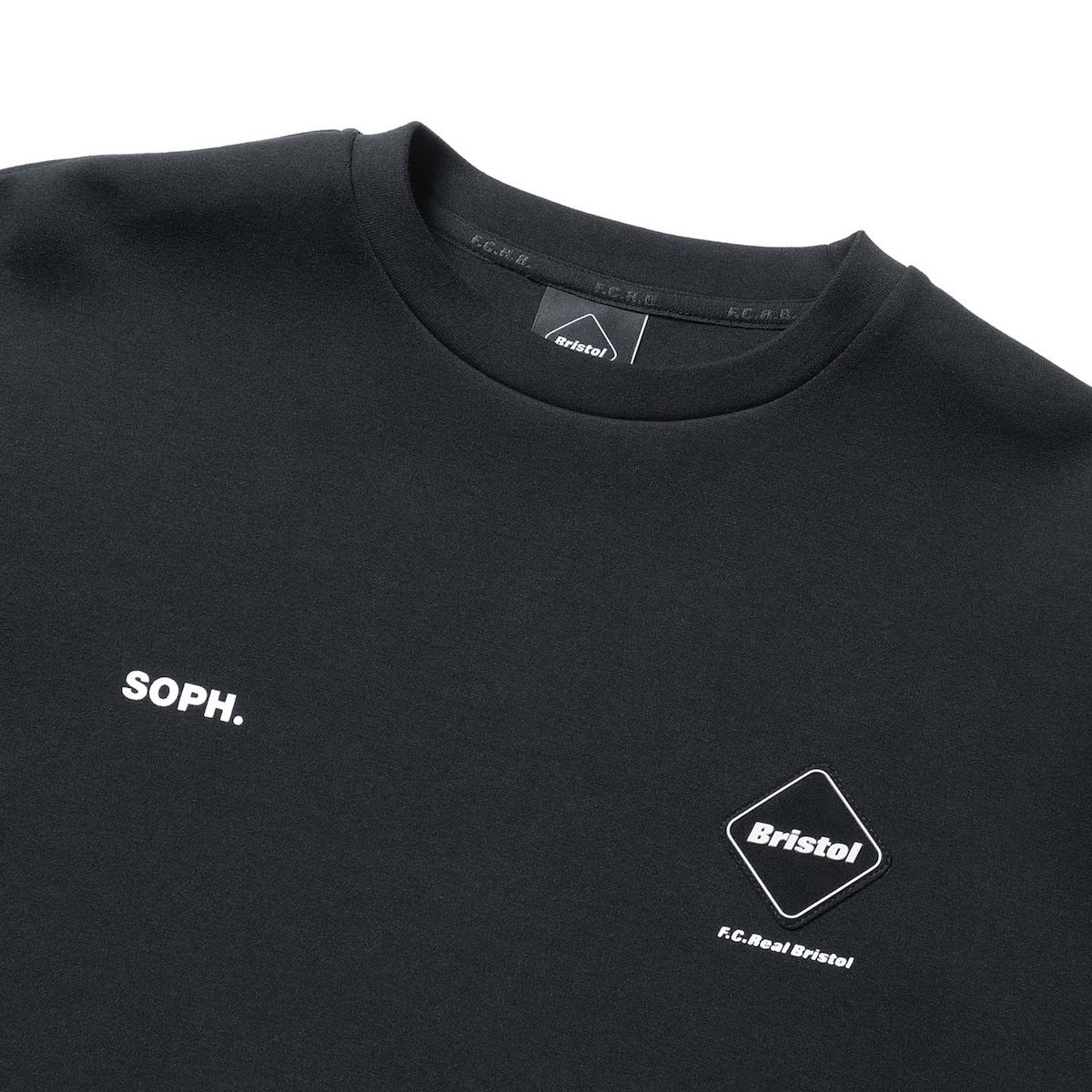 F.C.Real Bristol / TECH SWEAT CREWNECK TOP (Black) ネック